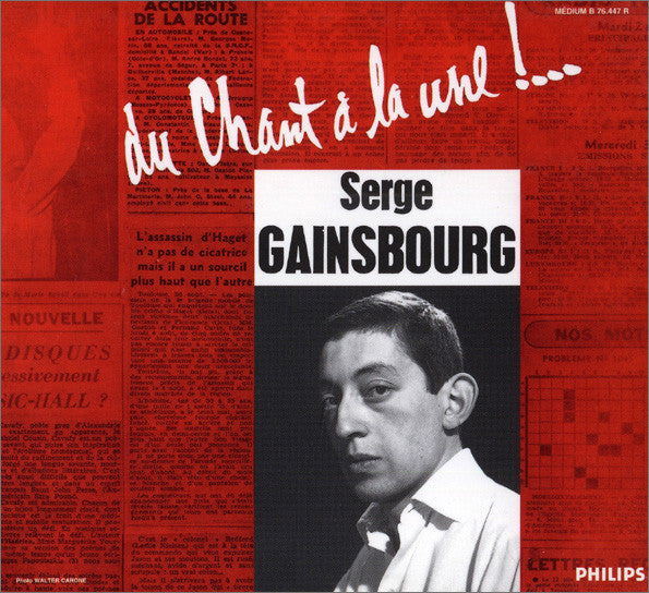 Serge Gainsbourg Du Chant À La Une !…