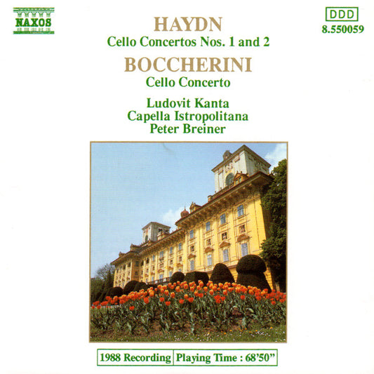 Haydn, Boccherini, Ludovít Kanta, Capella Istropolitana, Peter Breiner – Cello Concertos Nos. 1 And 2 / Cello Concerto