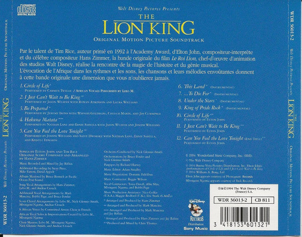 The Lion King - Original Motion Picture Soundtrack