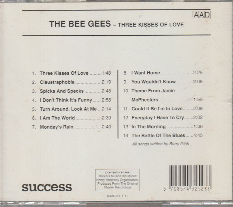 Bee Gees – Three Kisses Of Love