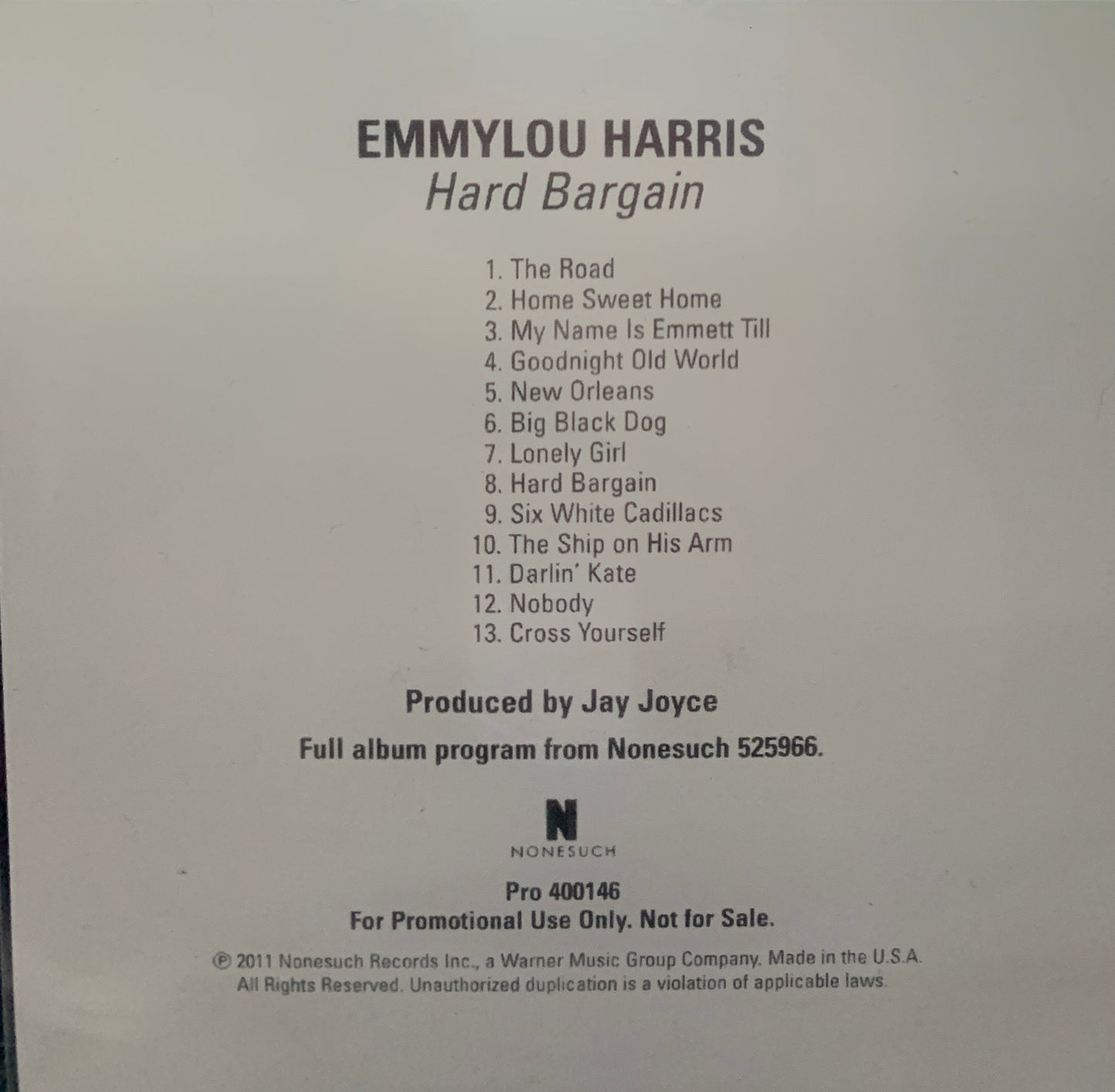 Emmylou Harris - Hard Bargain