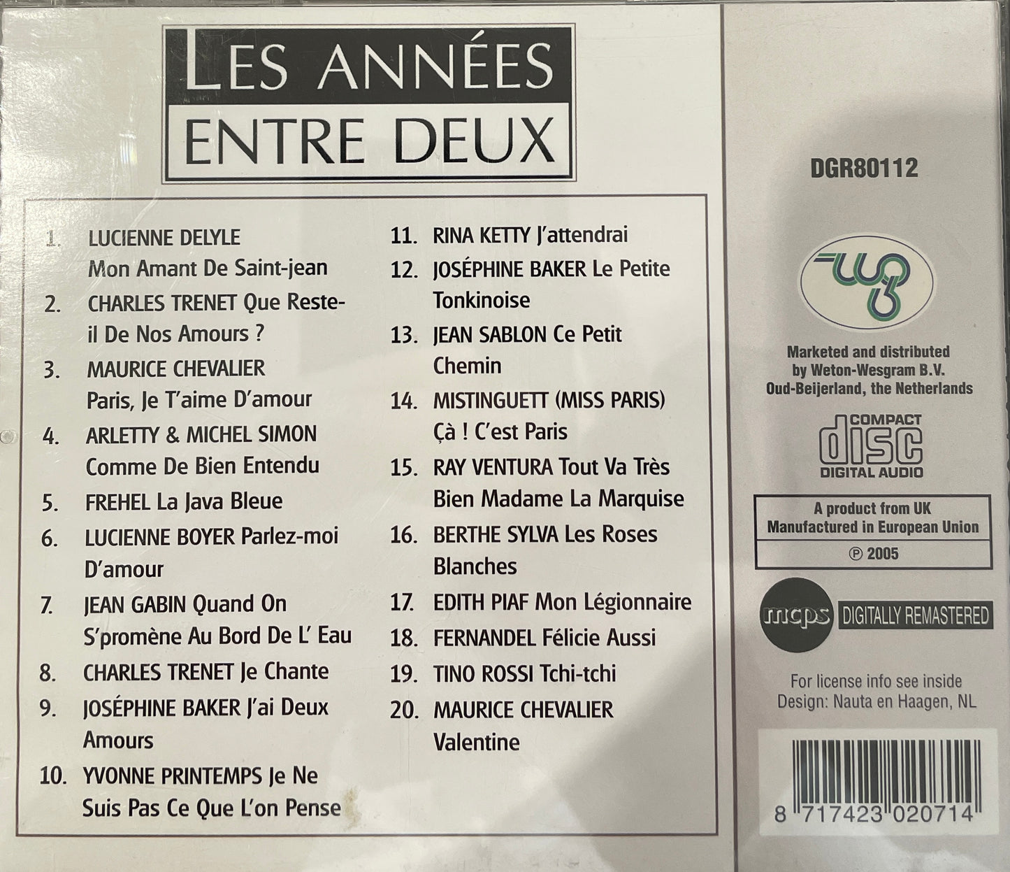 Various - Les Années Entre Deux