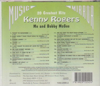 Kenny Rogers - Me and Bobby McGee