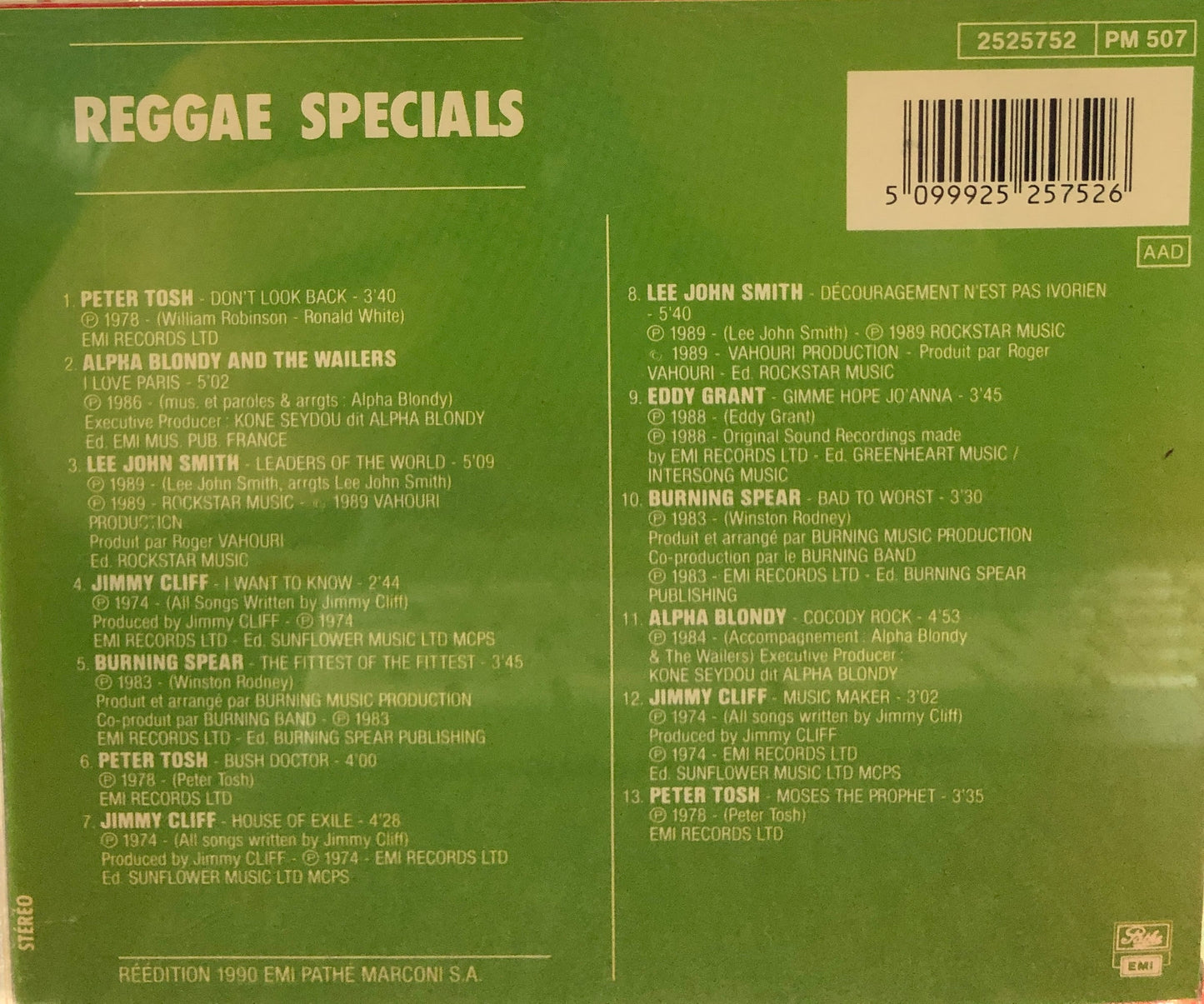 Reggae Specials -  Sacré Série