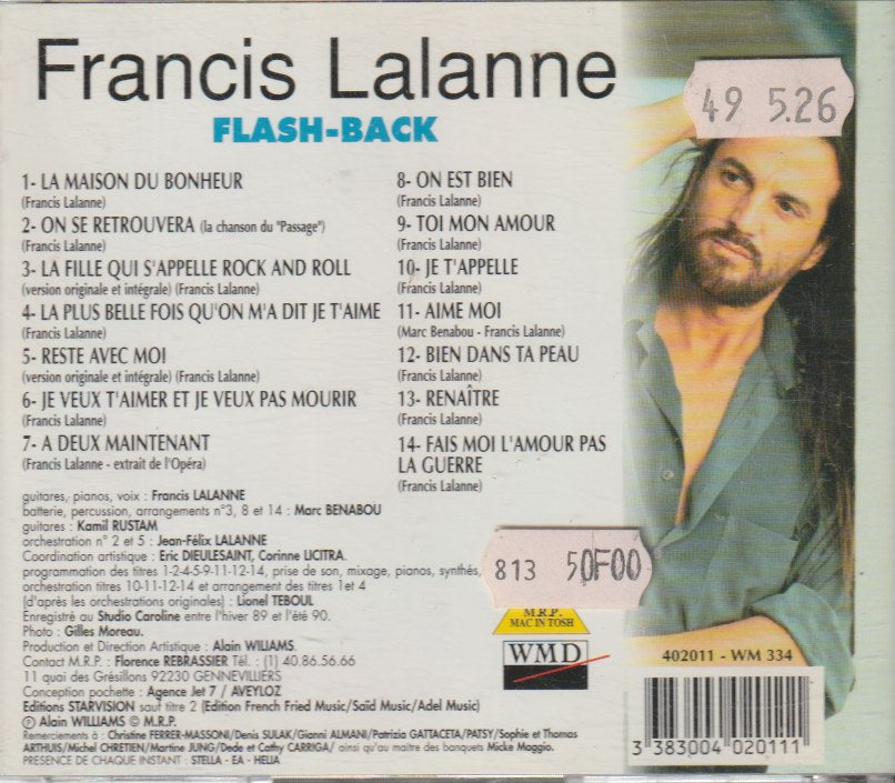 Francis Lalanne - Flash-Back Variété Françaises D'amour