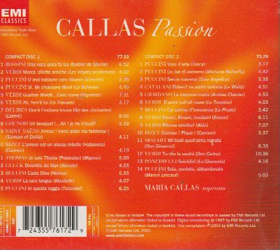 Maria Callas - The Passion Of Callas