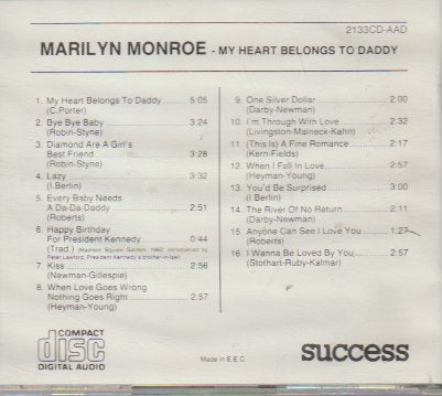 Marilyn Monroe - My Heart Belongs To Daddy