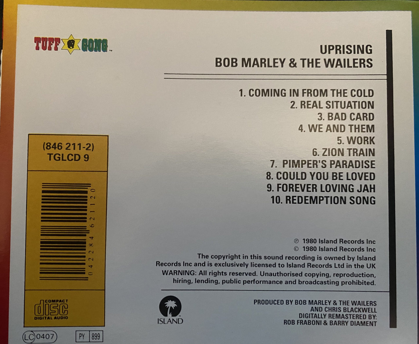 Bob Marley & The Wailers – Uprising