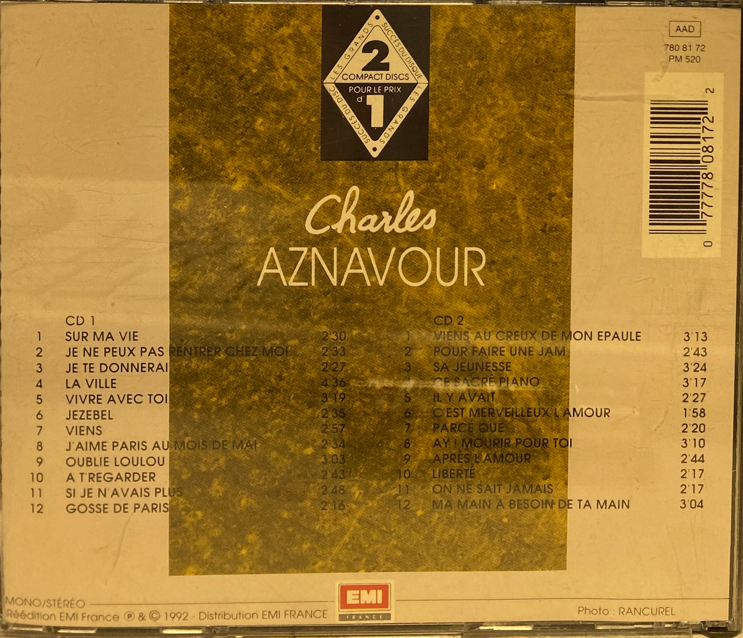 Charles Aznvaour - Sur ma vie