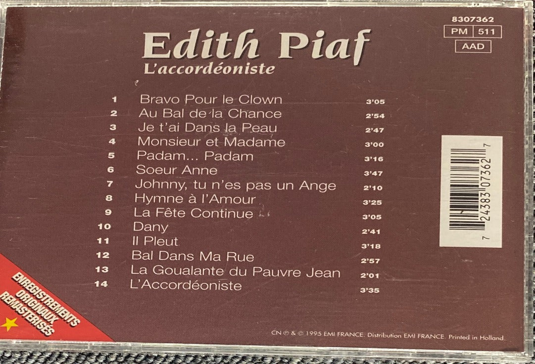 Edith Piaf – L'accordéoniste