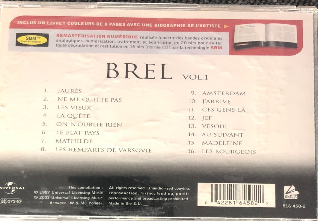 Jacques Brel - Master Serie Vol. 1