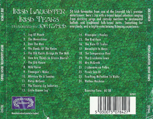 Joe Lynch - Irish Laughter, Irish Tears: 24  Irish Pub Favourites