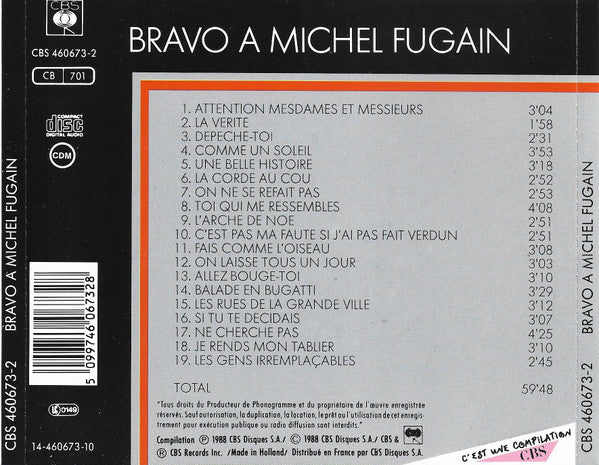 Michel Fugain - Bravo A Michel Fugain