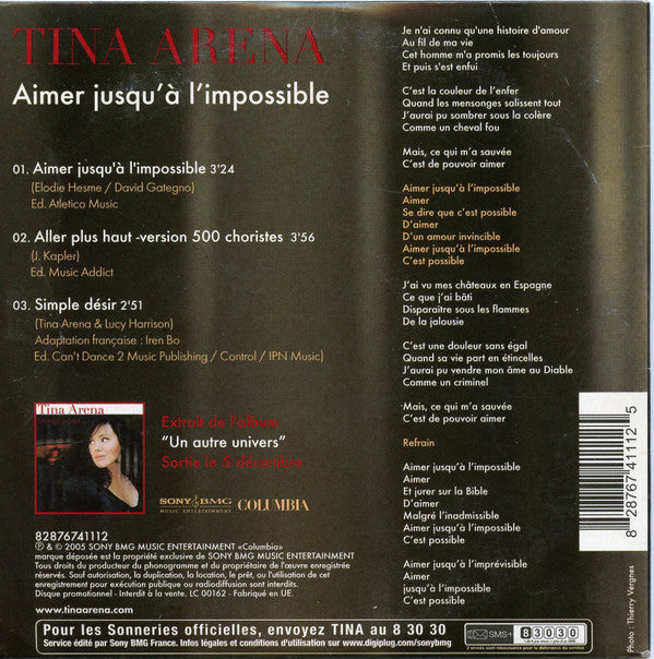 Tina Arena - Aimer Jusqu'à L'impossible