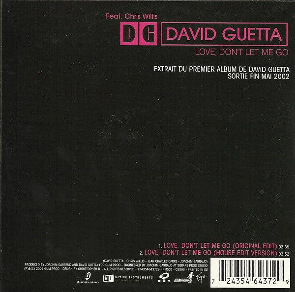 David Guetta Feat. Chris Willis - Love, Don't Let Me Go