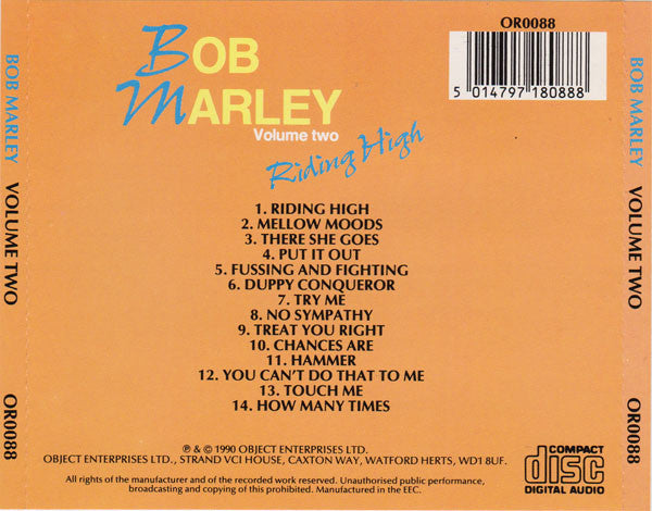 Bob Marley - Volume Two - Riding High