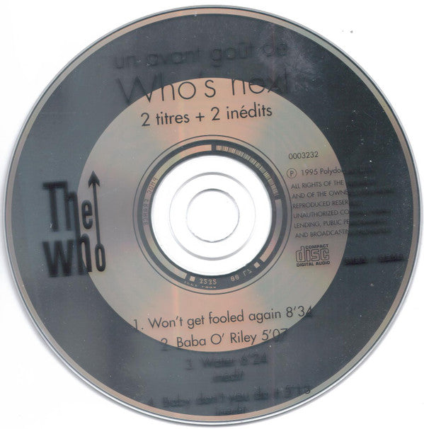 The Who - Un Avant Goût De Who's Next