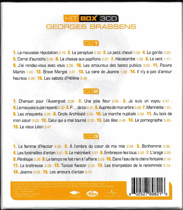 Georges Brassens - Hit Box 3cd