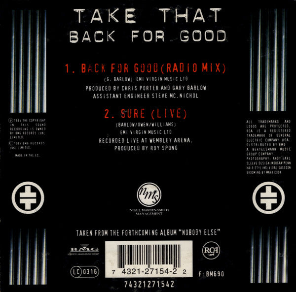 Take That - Back For Good