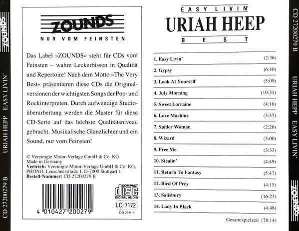 Uriah Heep - Easy Livin' (Best)