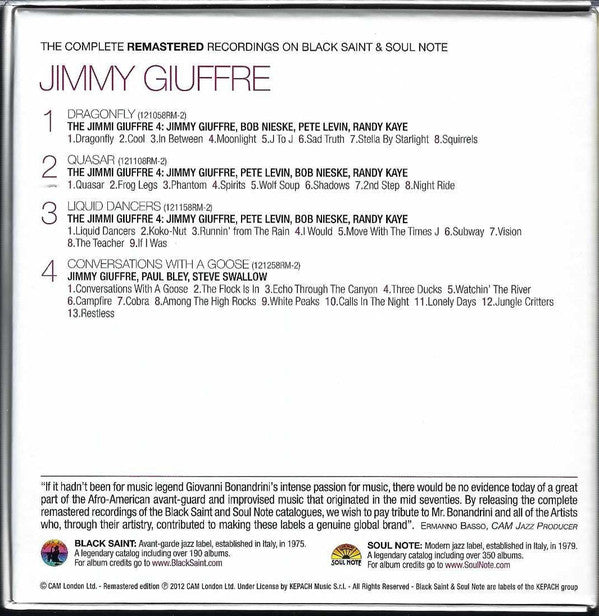 Jimmy Giuffre - The Complete Remastered Recordings On Black Saint & Soul Note