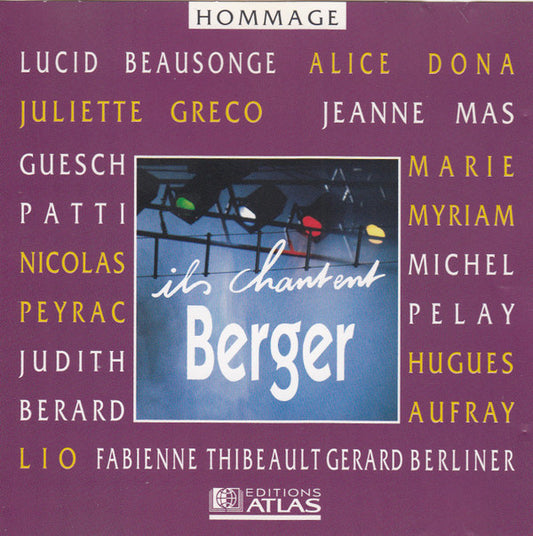 Michel Berger - Ils Chantent Berger