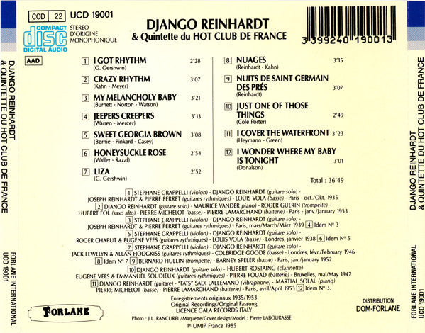 Django Reinhardt & Quintette Du Hot Club De France - Django Reinhardt & Quintette Du Hot Club De France