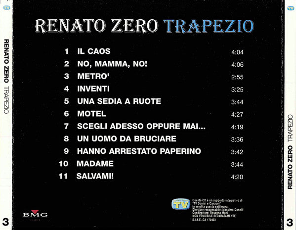 Renato Zero - Trapezio