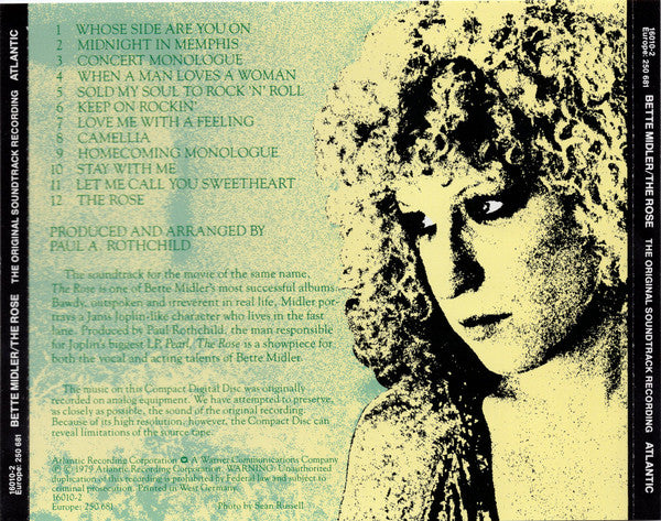 Bette Midler - The Rose - The Original Soundtrack Recording