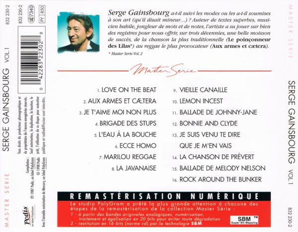 Serge Gainsbourg - Master Serie Vol. 1