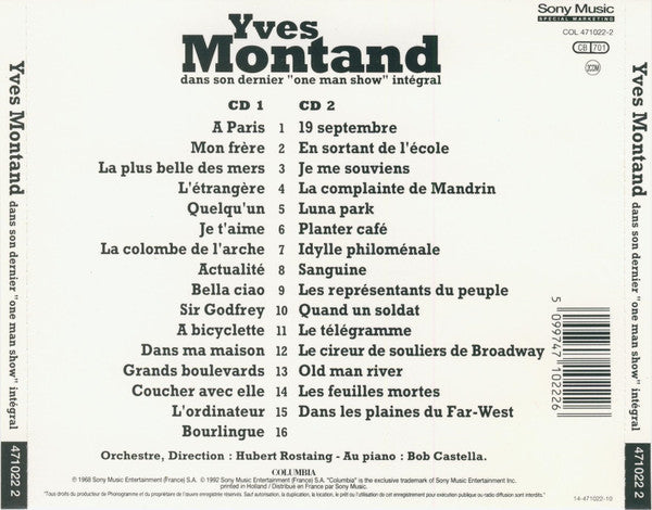 Yves Montand - Dans Son Dernier "One Man Show" Intégral