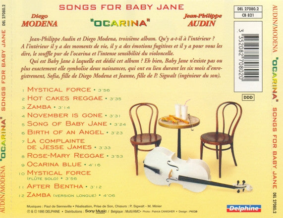 Jean-Philippe Audin & Diego Modena - Songs For Baby Jane