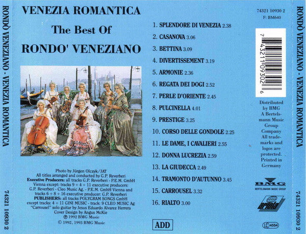 Rondò Veneziano - Venezia Romantica (The Best Of Rondò Veneziano)