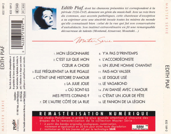 Edith Piaf - Edith Piaf