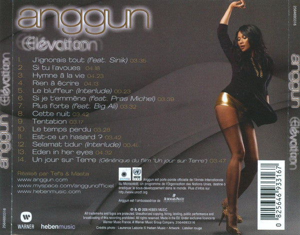 Anggun - Elévation