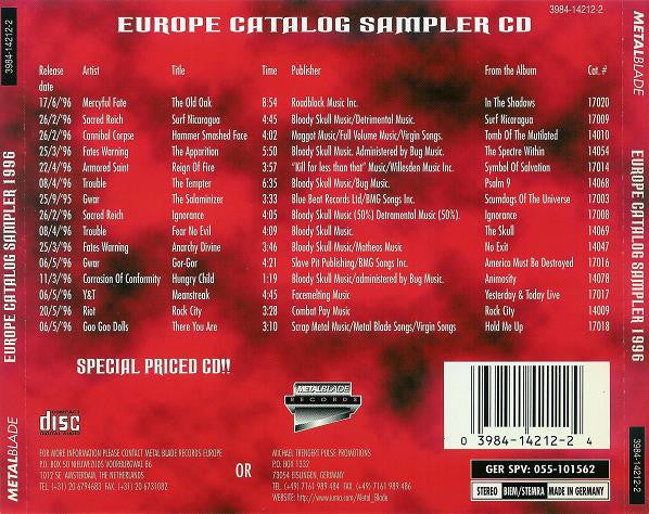 Europe Catalog Sampler 1996