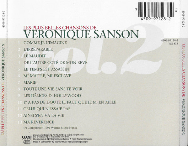 Véronique Sanson - Les Plus Belles Chansons De Véronique Sanson Vol. 2