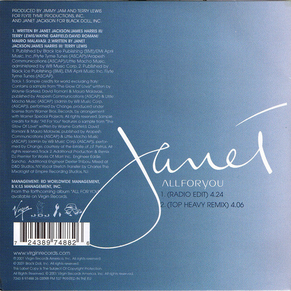 Janet Jackson - All For You