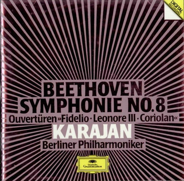 Ludwig Van Beethoven - Herbert Von Karajan - Berliner Philharmoniker - Symphonie No. 8 - Ouvertüren »Fidelio · Leonore III · Coriolan«