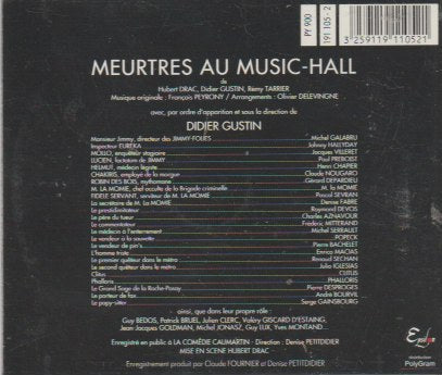 Didier Gustin - Meurtres au music hall