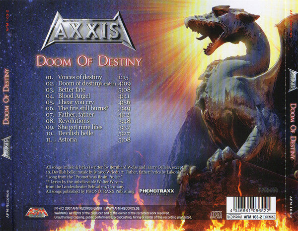 Axxis  - Doom Of Destiny