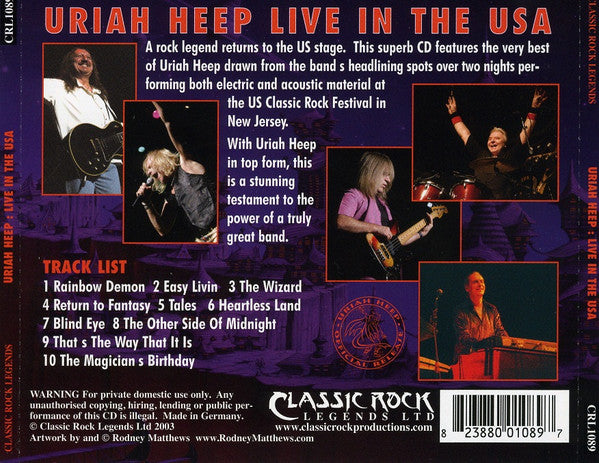 Uriah Heep - Live In The USA