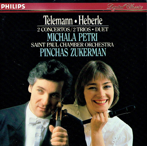 Georg Philipp Telemann, Anton Heberle, Michala Petri, Saint Paul Chamber Orchestra, The, Pinchas Zukerman - 2 Concertos / 2 Trios • Duet