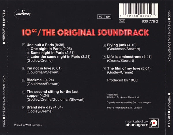 10cc - The Original Soundtrack