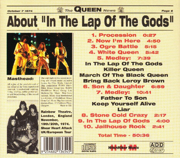 Queen - In The Lap Of Gods