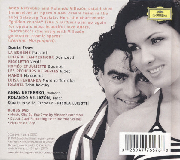 Anna Netrebko & Rolando Villazón, Staatskapelle Dresden, Nicola Luisotti - Duets