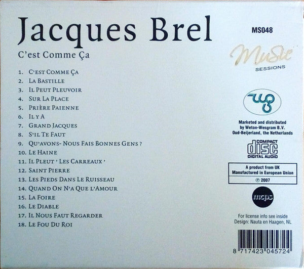 Jacques Brel - C'est Comme Ça