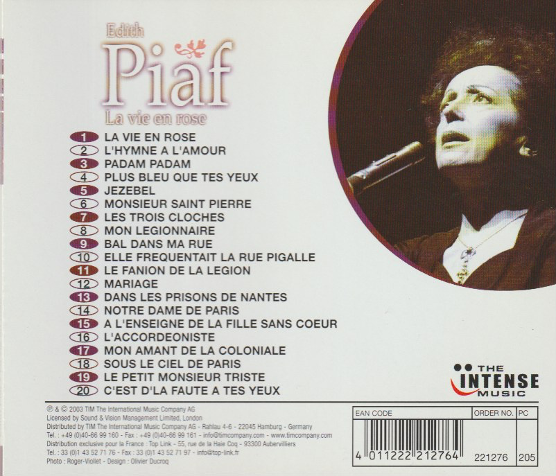 Edith Piaf - La Vie En Rose