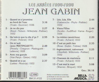 Jean Gabin - Les Années Frou-Frou