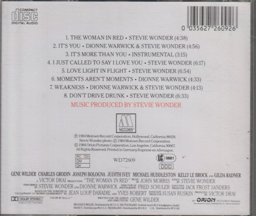 Stevie Wonder - The Woman In Red (Selections From The Original Motion Picture Soundtrack)